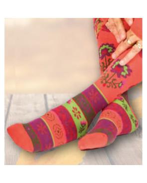 Chaussettes Sans élastique Fleurs Cronert