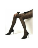 Collant Dentelle Patchwork Platino