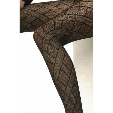 Collant Dentelle Patchwork Platino