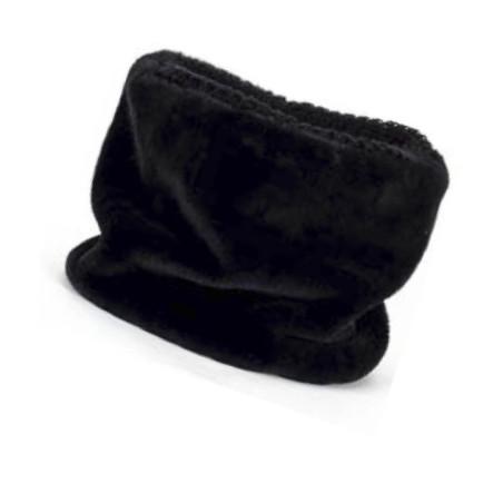 Tour-du-cou-Fourrure-polaire-noir-Voilà-détail
