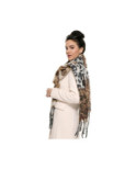 Echarpe polaire Fauve Patchwork