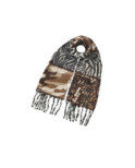 Echarpe polaire Fauve Patchwork
