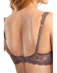 Triangle Hanro Moments dentelle mauve 2