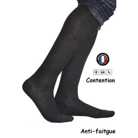 Mi-bas-COTON-LABONAL-anti-fatigue-noir