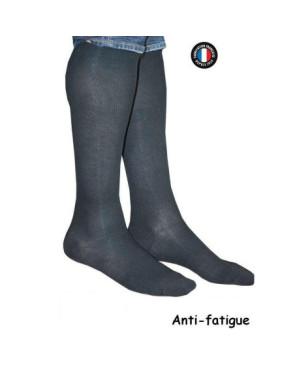  Mi-bas-COTON-LABONAL-anti-fatigue-noir-profil
