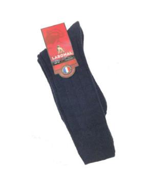 Chaussettes-hiver-laine-Alpaga-Labonal-laine-épaisse-marine