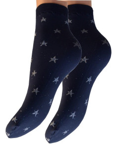 Socquette Opaque lurex étoilés 2