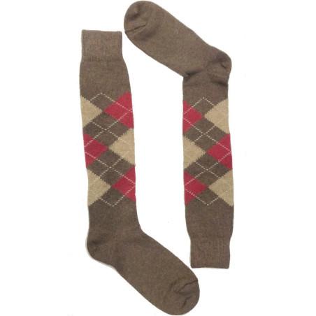 Mi Bas San Giacomo carreaux Intarsia Brun