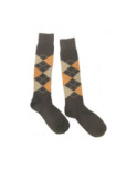 Mi Bas San Giacomo carreaux Intarsia chocolat