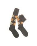 Mi Bas San Giacomo carreaux Intarsia chocolat