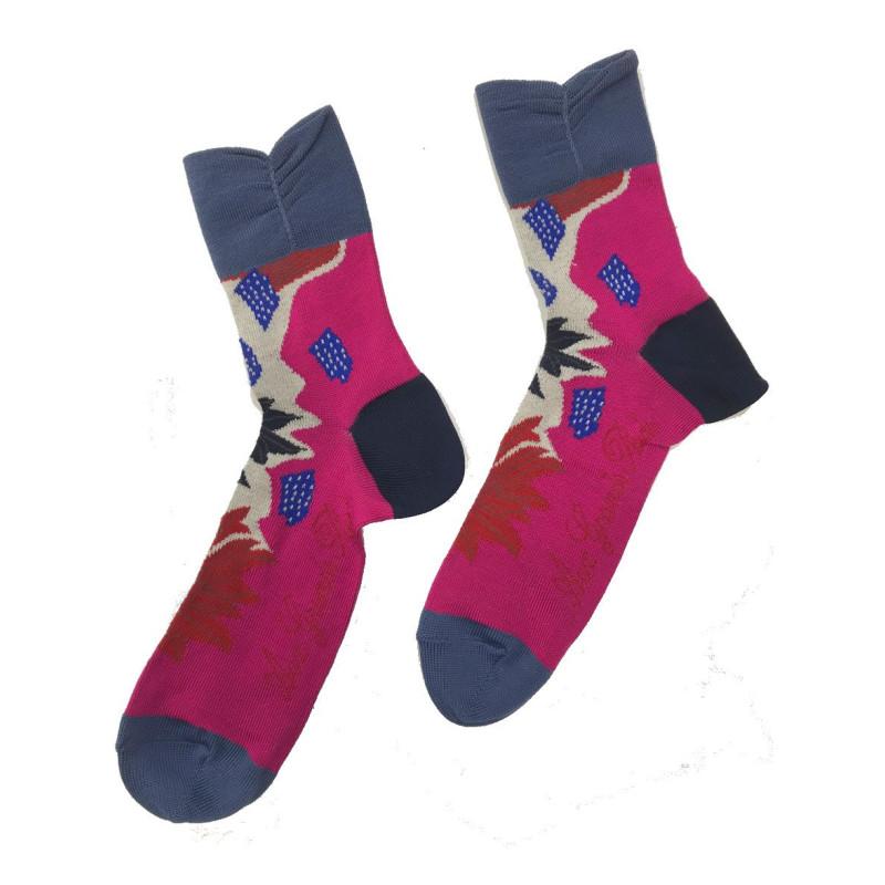 Chaussettes Berthe aux grands Pieds Anémones Psychédéliques