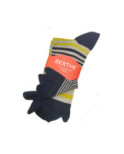Chaussettes Berthe aux grands Pieds Rayures asymétriques acide