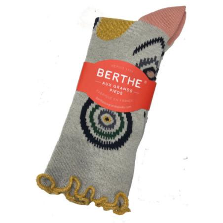 Chaussettes Berthe aux grands Pieds Cocarde Cyclopes dorées