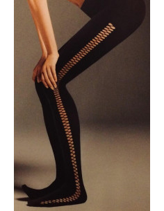 Collant Opaque baguette resille Hudson