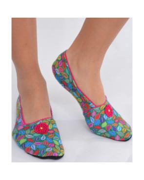 Chaussons-polaire-imprimé-les-petits-caprices-cafiosa-pink-profil