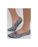 Chaussons tissu de voyage Les Petits Caprices Cafiosa vif