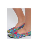 Chaussons tissu de voyage Les Petits Caprices Cafiosa vif