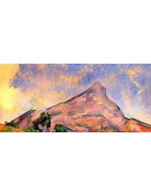 Tableau de Cezanne la montagne inspiration pour chaussettes d'artistes