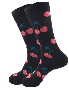 Chaussettes Cerises Psychédéliques jaunes 2