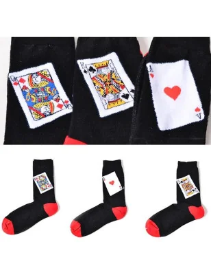 Coffret de chaussettes de cartes à jouer