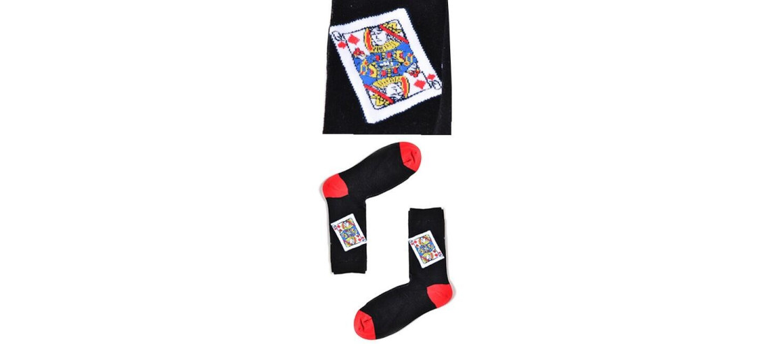 Coffret de chaussettes de cartes à jouer