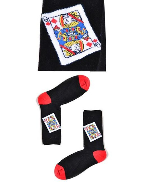 Coffret de chaussettes de cartes à jouer