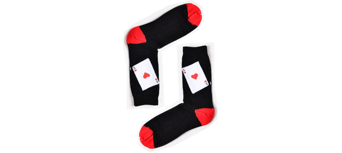 Coffret de chaussettes de cartes à jouer