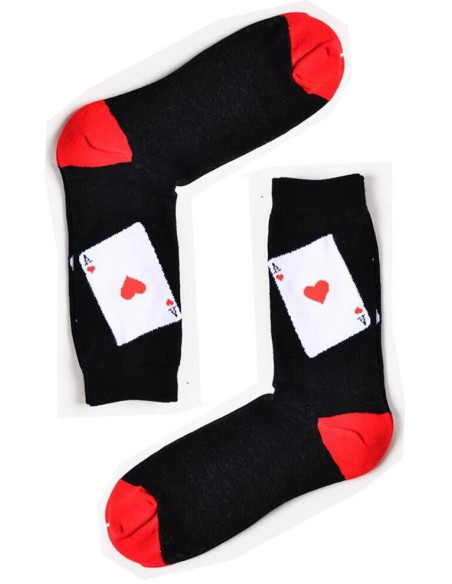 Coffret de chaussettes de cartes à jouer