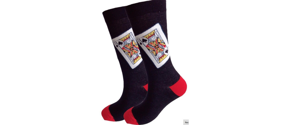 Coffret de chaussettes de cartes à jouer