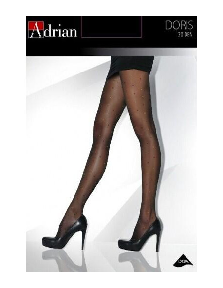 Collant à petits pois multicouleurs