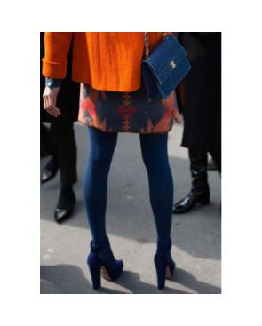 Collant microfibre 60 Opaque Bleu Jeans
