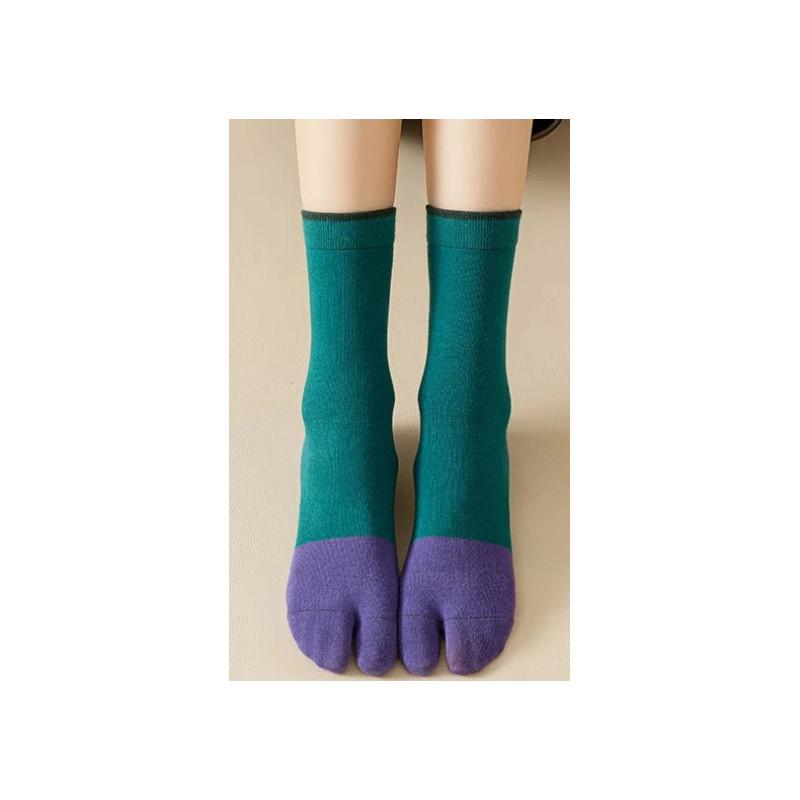 Chaussettes Tabis Coton Bicolore