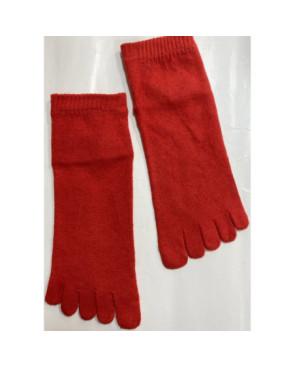 chaussette-5-doigts-LEs-petits-caprices-laine-et-coton-rouge