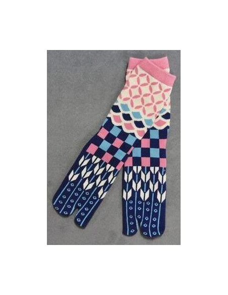 Chaussettes Tabi Patchwork Psychédélique