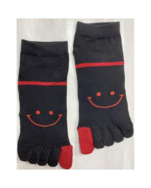 chaussette-5-doigts-LEs-petits-caprices-doigts-sourires-doigts-noir-rouge