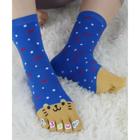 chausettes-coton-les-petits-caprices-5-doigts-de-pieds-bleu-petits-poissons-rouges-en-vrai