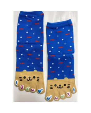Chaussettes 5 Doigts Chats et petits Poissons