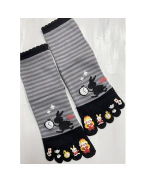 chausettes-coton-les-petits-caprices-5-doigts-de-pieds-lapin-d-amour-Grise