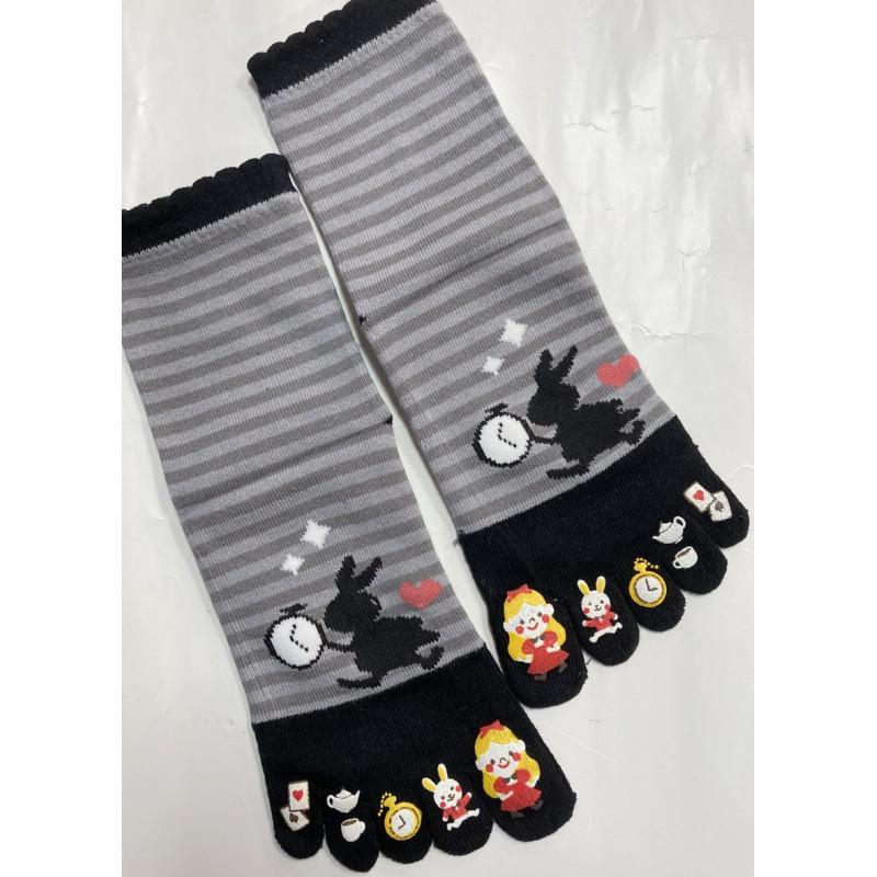 Chaussettes 5 Doigts Lapins rendez vous amoureux