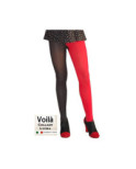 Collant bicolore jambes asymétrique Voilà