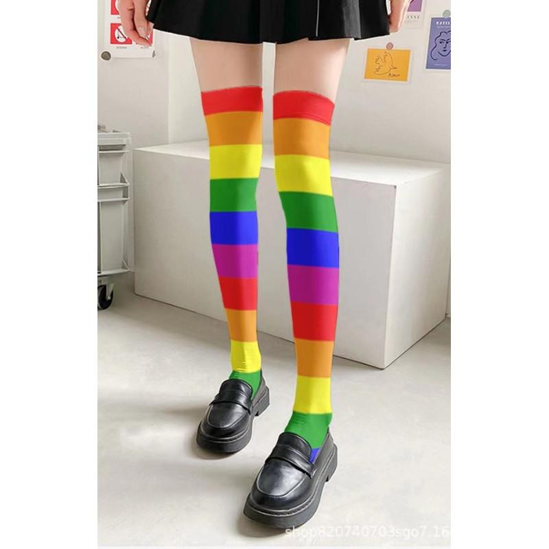 Jambières Lycra Rayures Arc en ciel