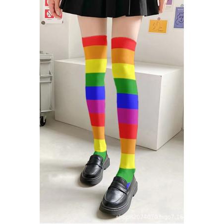 Jambières Lycra Rayures Arc en ciel