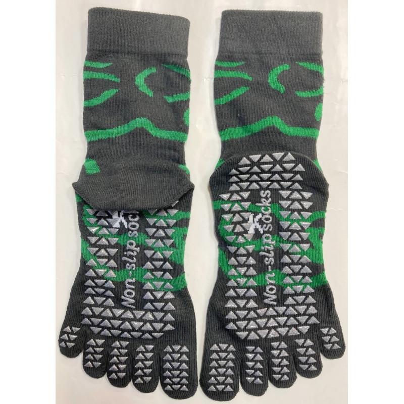 Chaussettes 5 Doigts Yoga Tropicale Tribale anti glisse