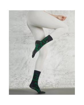 Chaussettes 5 Doigts Yoga Tropicale Tribale anti glisse