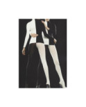 Collant bicolore jambes asymétrique Voilà