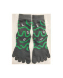 Chaussettes 5 Doigts Yoga Tropicale Tribale anti glisse