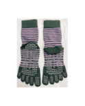 Chaussettes 5 Doigts Yoga rayures anti glisse