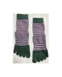 Chaussettes 5 Doigts Yoga rayures anti glisse