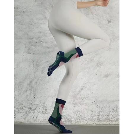 Chaussettes Yoga 5 Doigts Fleurs Naives