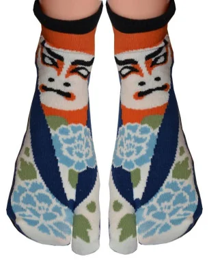Chaussettes Japonaises masque de théatre